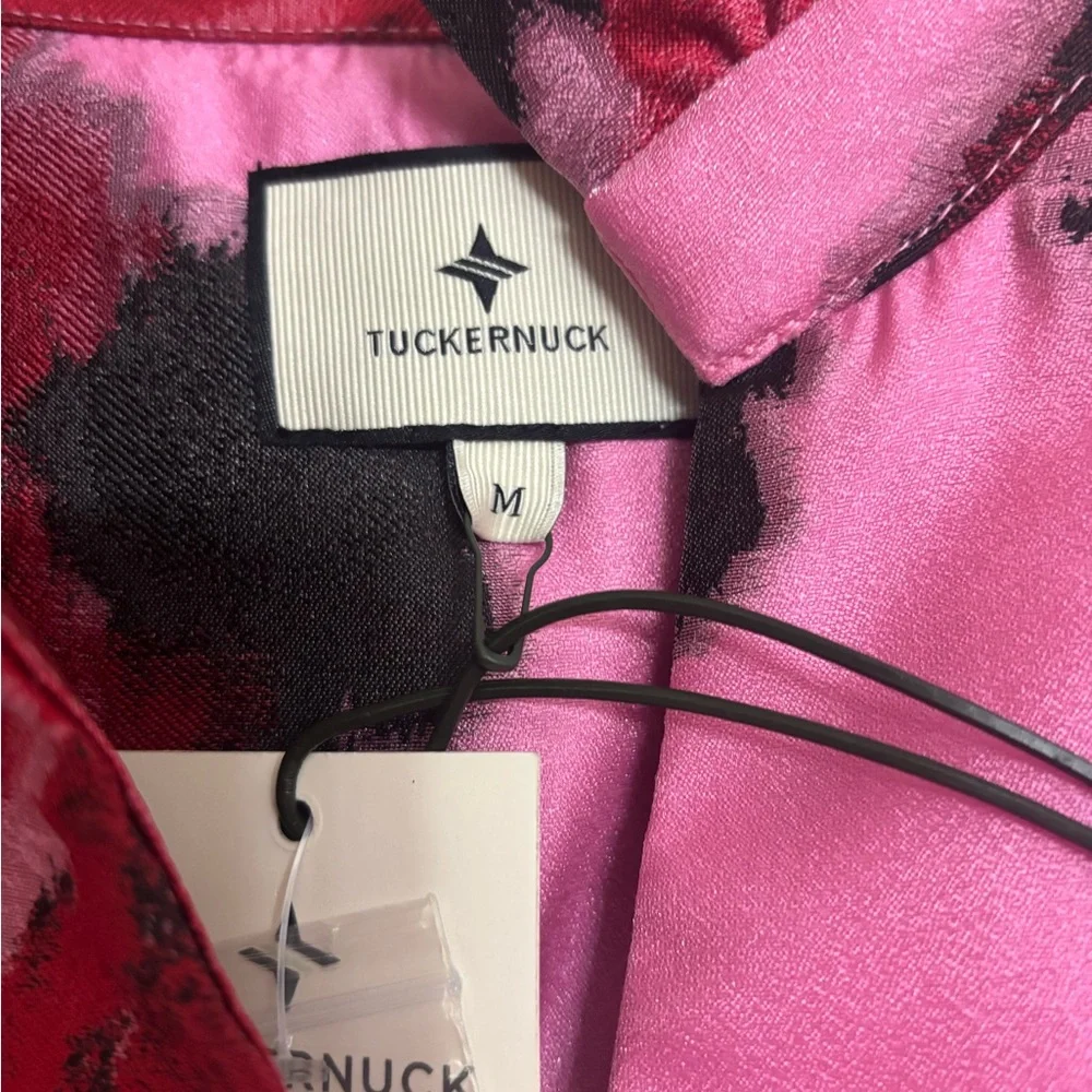 Tuckernuck Palmerston Cerise Blossom Jacquard Dress - Picture 3 of 3